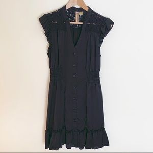 Button-Down Little Black Dress